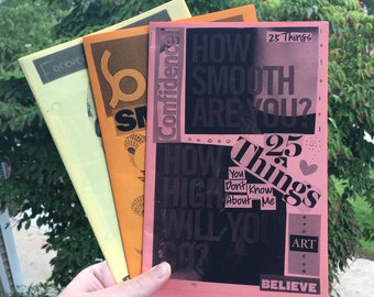 Poetry Zine Bundle: Mental Health, Inclusion/Empathy, Queer Love, Nonmonogamy, Anti-Capitalism