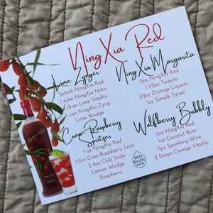 NingXia Rote Postkarte
