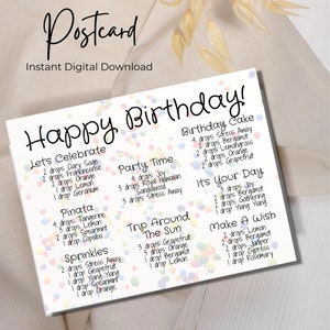 Happy Birthday Young Living Essential Oils Diffuser Blend Postcard