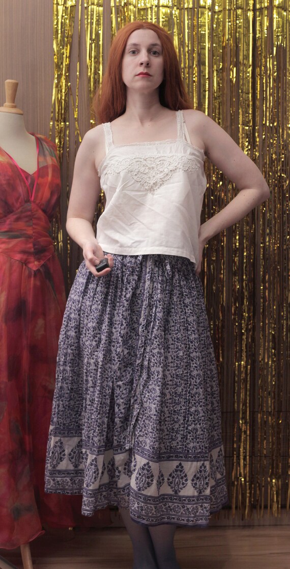 White midi cheap skirt 1970