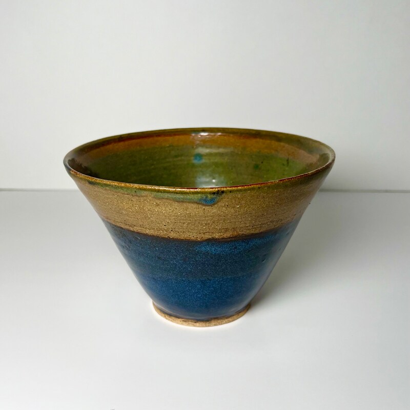 Grey Drip Glaze Bowl