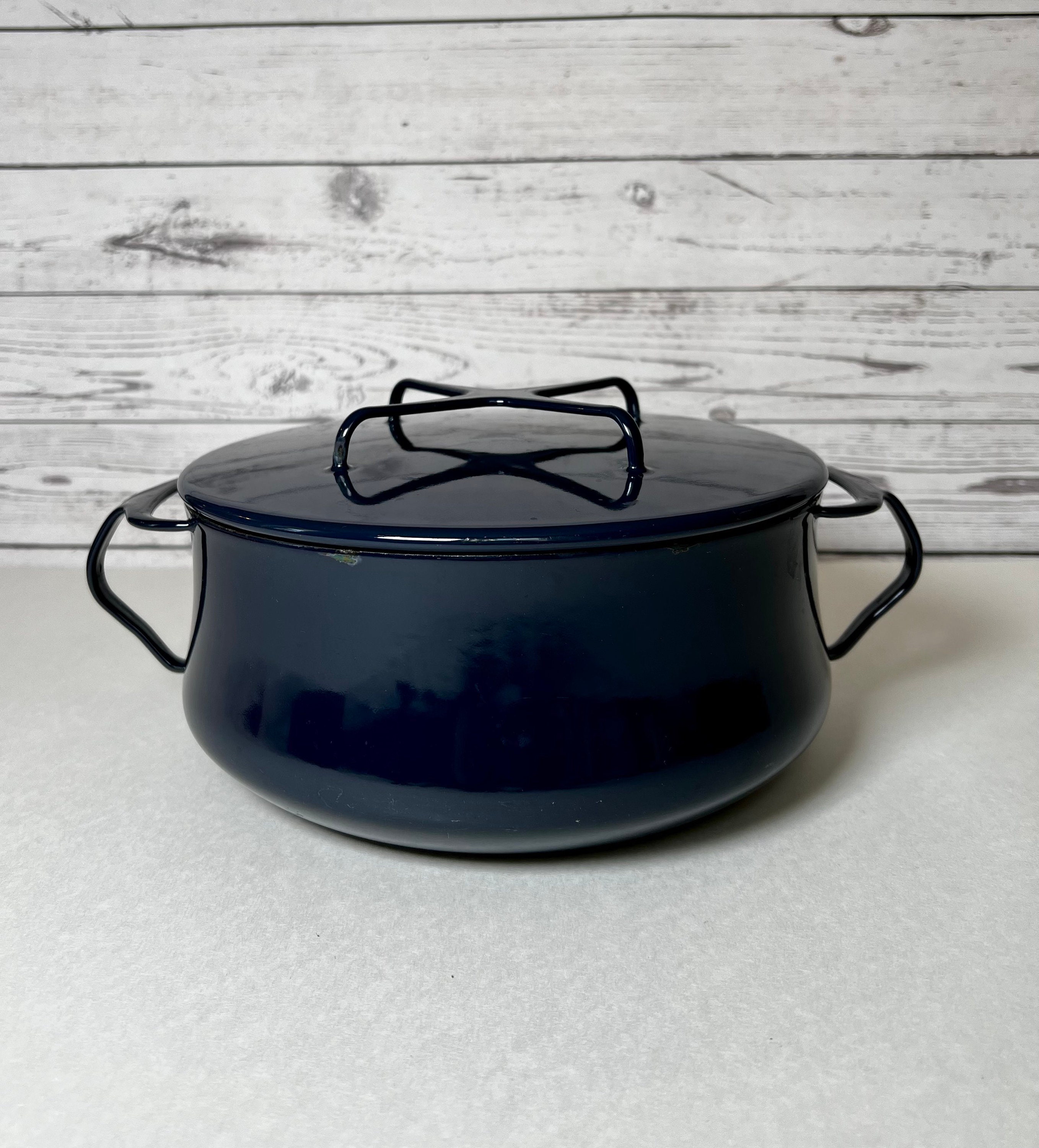 Dansk Kobenstyle 4 Quart Casserole Pot Dutch Oven Midnight Blue