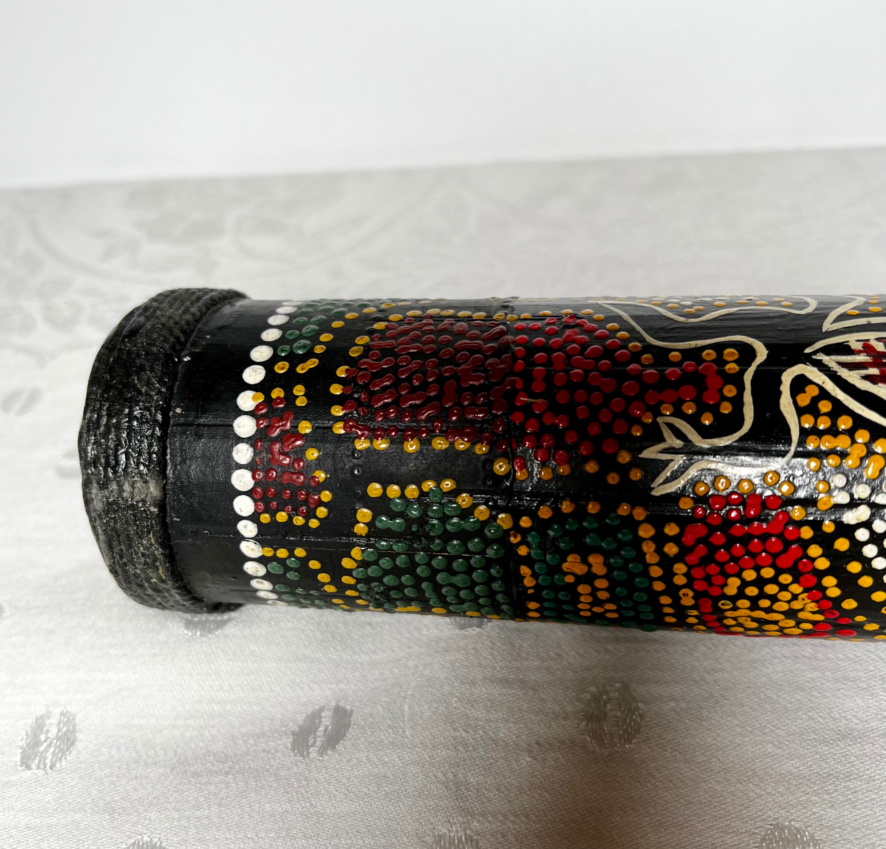 Vintage Rain Stick Folk Art Rainmaker Percussion Instrument Wall