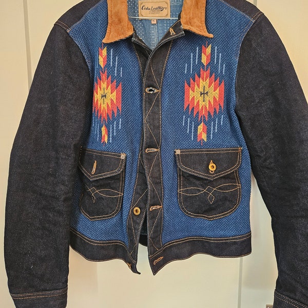 Denim navayo jacket fits rrl lauren