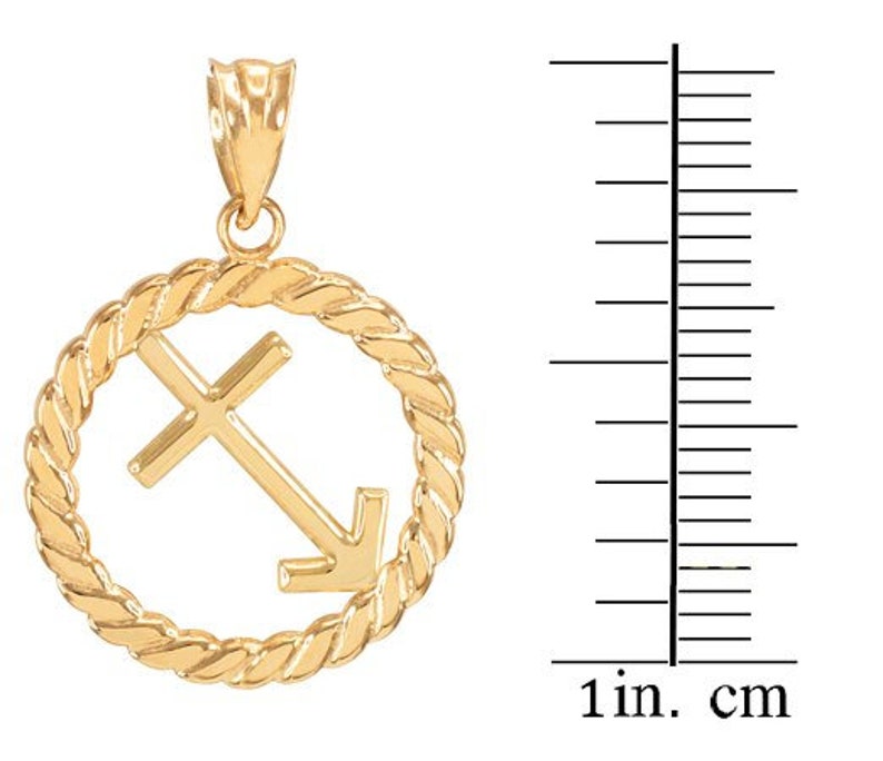 Gold Pendant,Sagittarius Zodiac,Sign in Circle Rope,Pendant,Gold Necklace,Zodiac Sign,Gold Gemini,Zodiac Pendant,Handmade Jewelry
