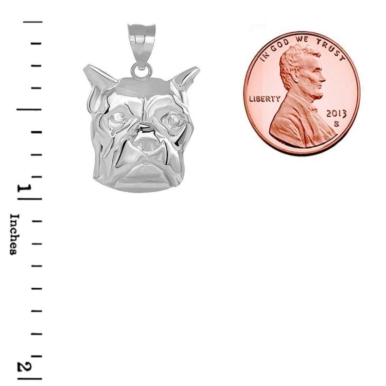 Boxer Dog Head Pendant Necklace in Sterling Silver \u2022 Boxer Dog Head Pendant Necklace \u2022 Dog Head Pendant Necklace \u2022 Sterling Silver Boxer Dog
