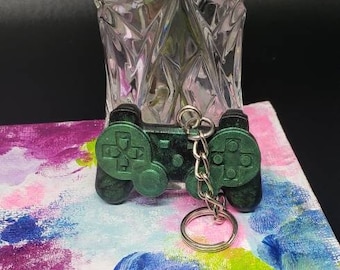 Video game controller keychain, game controller keychain, game controller charm, gift for him, gift for her, gift for gamer, backpack charm