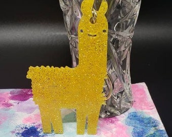 Llama gift, llama keychain, llama key chain, llama charm, gift for her, gift for him, llama kids gift