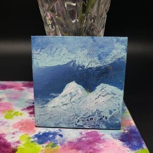 Handpainted magnets, magnets fridge, magnets, art magnets, canvas magnets, gifts for her, gifts for him, gift for birthday, gift for mom