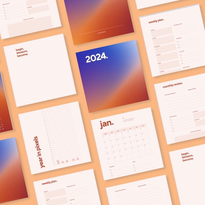 2025 Bullet Journal Planner 2025 Bullet Journal 2025 Student Planner