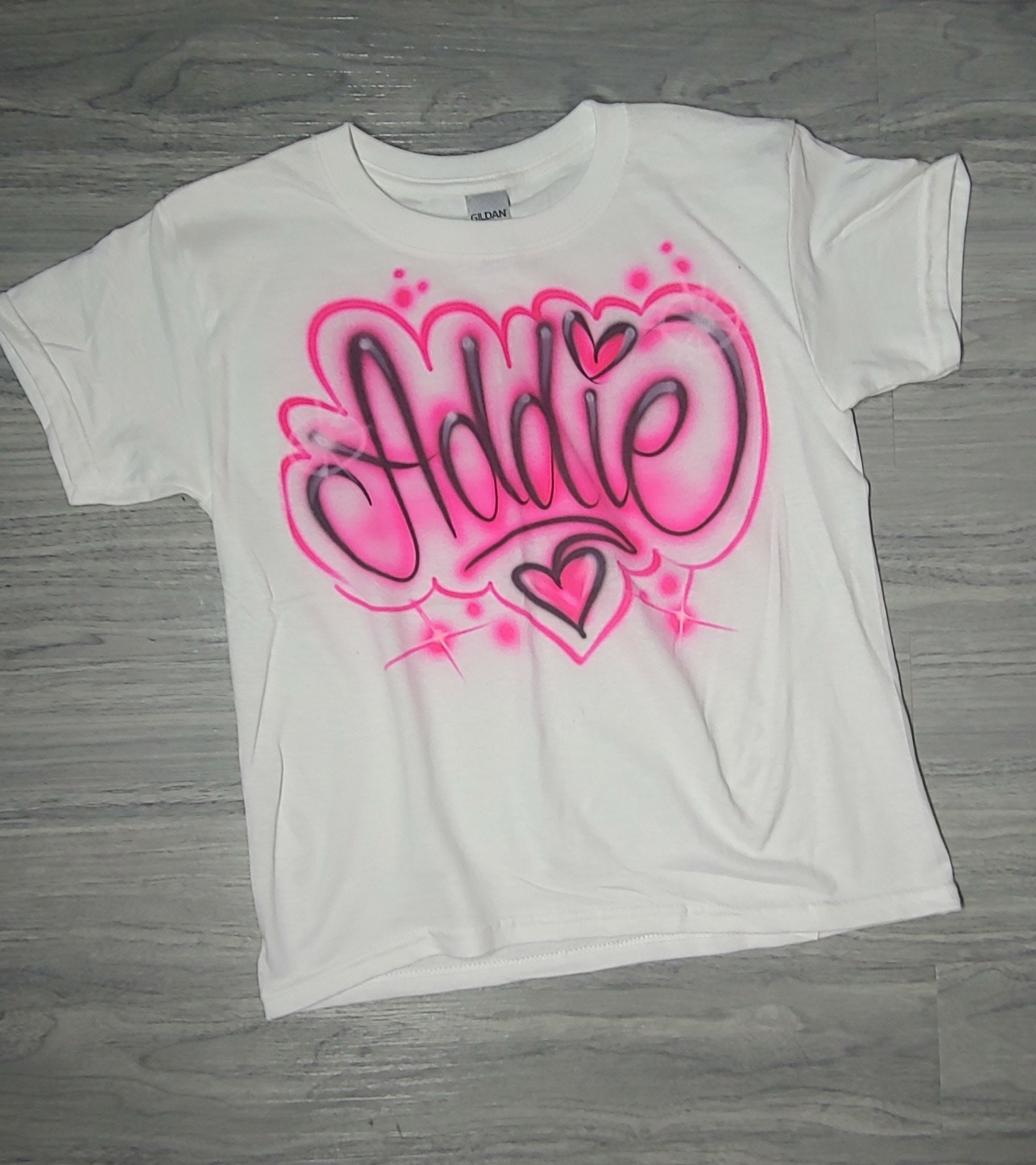 Cute Airbrush T-shirt Airbrushed Tshirt 