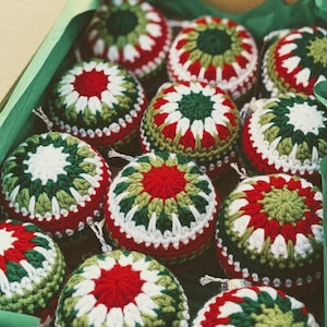 Handmade Crochet Bauble Ornaments