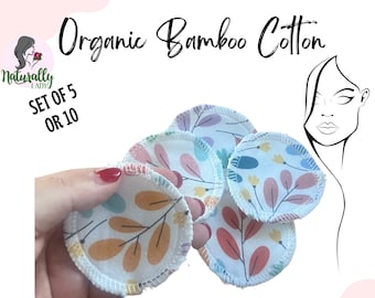 2.5" Reusable Face Wipes Organic Bamboo Cotton Rounds Makeup remover | Zero wate Eco Gift for her Christmas stockings