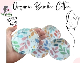 3.5" Reusable Face Wipes Organic Bamboo Cotton Rounds Makeup remover | Zero wate Eco Gift for her Christmas stockings