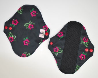 Luxus Ultra dünne Schwarze Pantyliner umweltfreundlich Wiederverwendbar Hygiene Tuchpads Handtücher Servietten - zero waste | selbstpflegendes Verwöhngeschenk