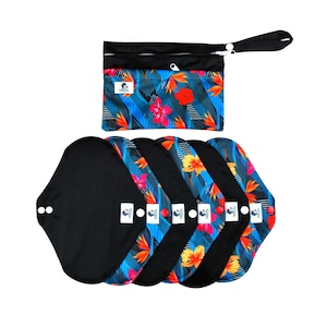 7 pcs Set - Cloth Reusable washable Menstrual Sanitary Pads napkins| women self-care| eco friendly and zero waste| gifts for her