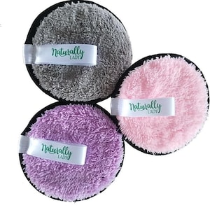 3 pcs set Premium Cloth Reusable Make Up remover  pads | Self-care| Gifts for her| Eco Zero waste - double sided, padded