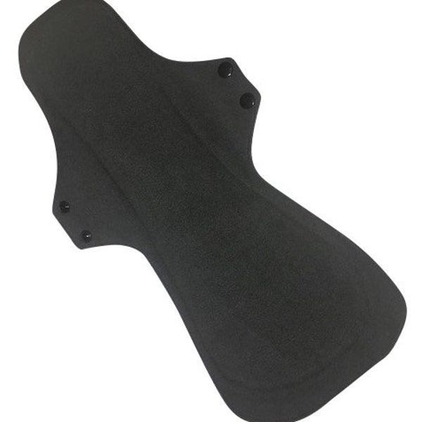 17” XXL Heavy - Extra Heavy Flow Black reusable cloth sanitary towels pads napkins - 43cm approximately or 17” (Postpartum, Incontinence)
