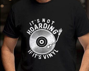 Not Hoarding if Its Vinyl Heavyweight Unisex Crewneck T-shirt