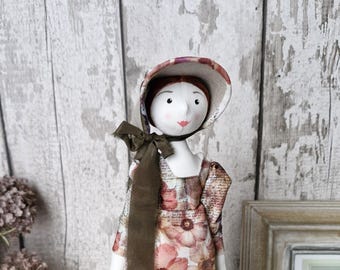 Regency Style Handmade Fabric Doll-Jemima.
