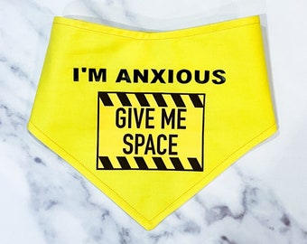 caution dog bandana