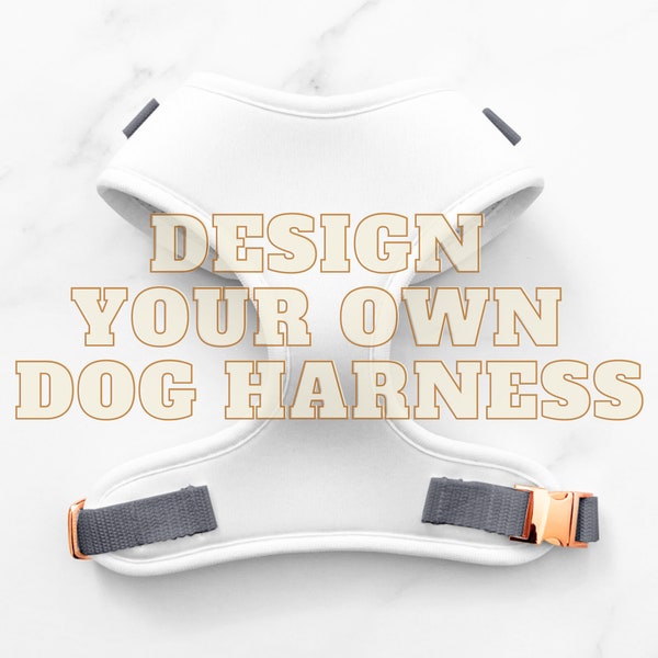 Custom Dog Harness – Design Your Own Pet Harness – Adjustable pet harness – Create your unique pet harness with your logo or design