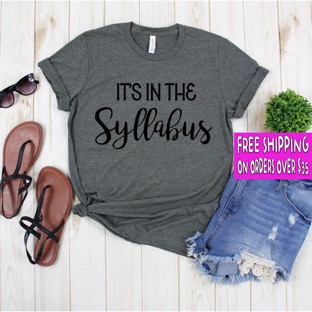 syllabus t shirt