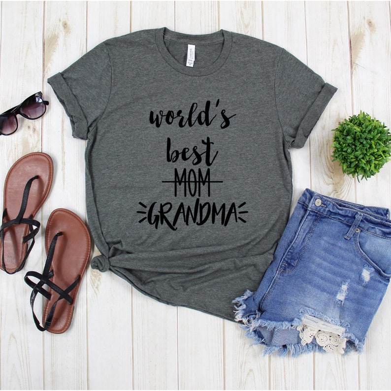 Grandma T Shirt World's Best Grandma Shirts Etsy