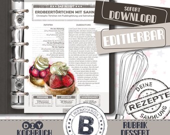 Kochbuch Selbst Gestalten Etsy
