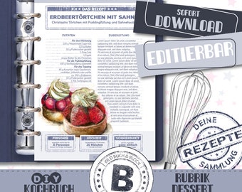 Kochbuch Selbst Gestalten Etsy