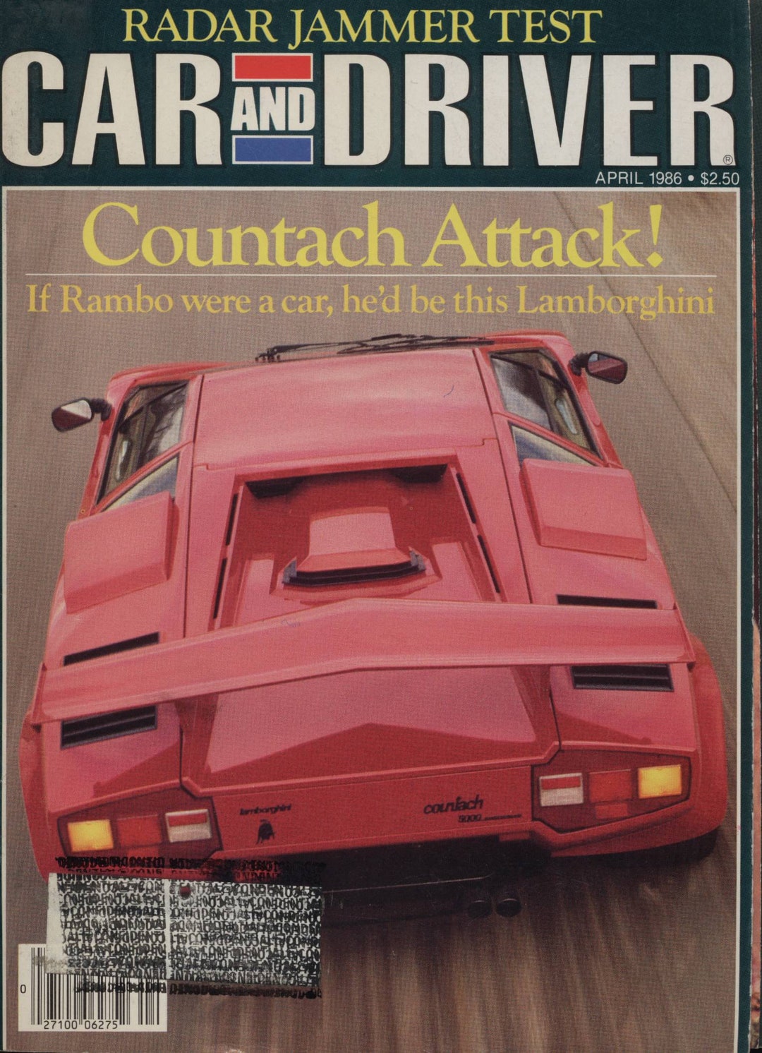 Lamborghini Countach, Special Issue Car and Driver Vintage Magazine ...