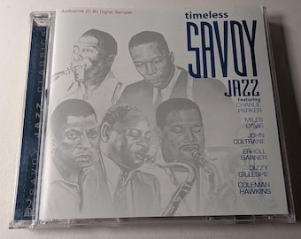 Colección atemporal de CDs de jazz de Savoy: ¡Clásicos del bebop de Charlie Parker, Dizzy Gillespie y más!