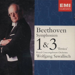 CD, Classical, Ludwig van Beethoven, Symphonies 1 and 3, Eroica, Wolfgang Sawallisch, EMI Release, 1995, CD406317