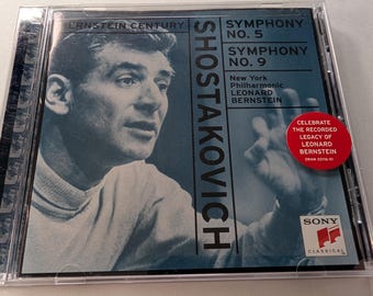 Shostakovich Symphonies 5 & 9 CD | Leonard Bernstein New York
