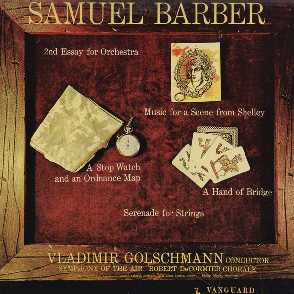 Samuel Barber, Compositions, Vladimir Goldschmann, Vanguard VRS 1065, Stereo Vinyl LP Record, LP000090