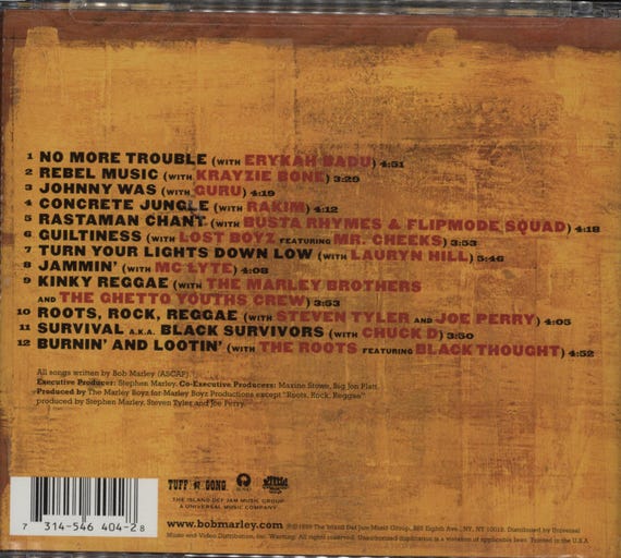 Bob Marley Chant Down Babylon CD - 1990 Ragga Hiphop Roots Reggae
