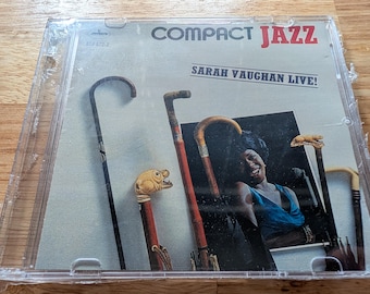 Sarah Vaughan Live! Remastered Jazz CD Compact Jazz Mercury 1987 Vocal Classic
