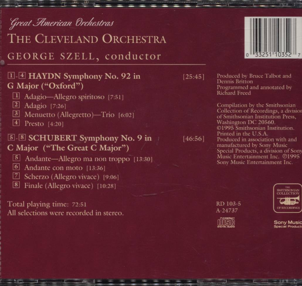 E SZELL CLEVELAND COLLECTION 106枚 George Szell, the Cleveland Orchestra, Great American Orchestras