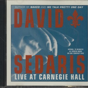 CD David Sedaris – Live At Carnegie Hall - 2002 Performance - Comedy, Spoken Word - CD394350