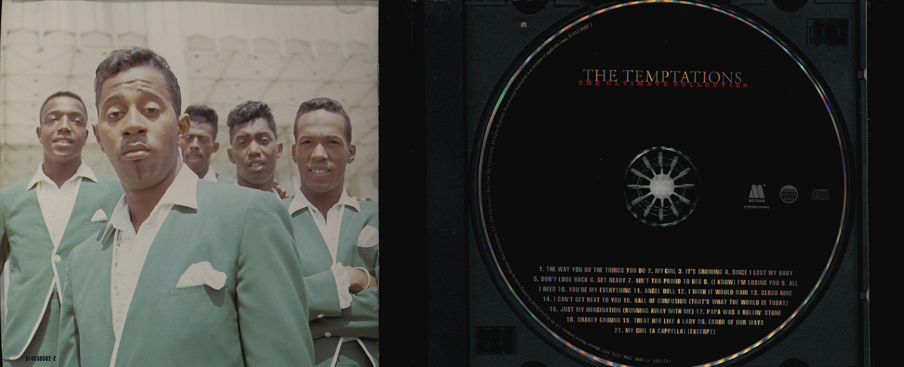 Temptationscd CD the Temptations – the Ultimate Collection - 21 Classic Tracks ...