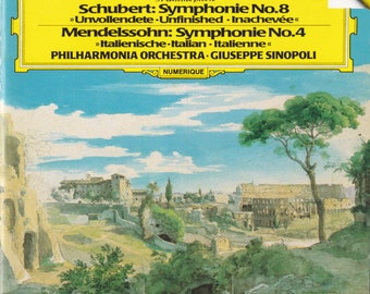 CD, Classical, Schubert, Mendelssohn, Symphonies, Sinopoli, DGG, 1984 Release CD724330