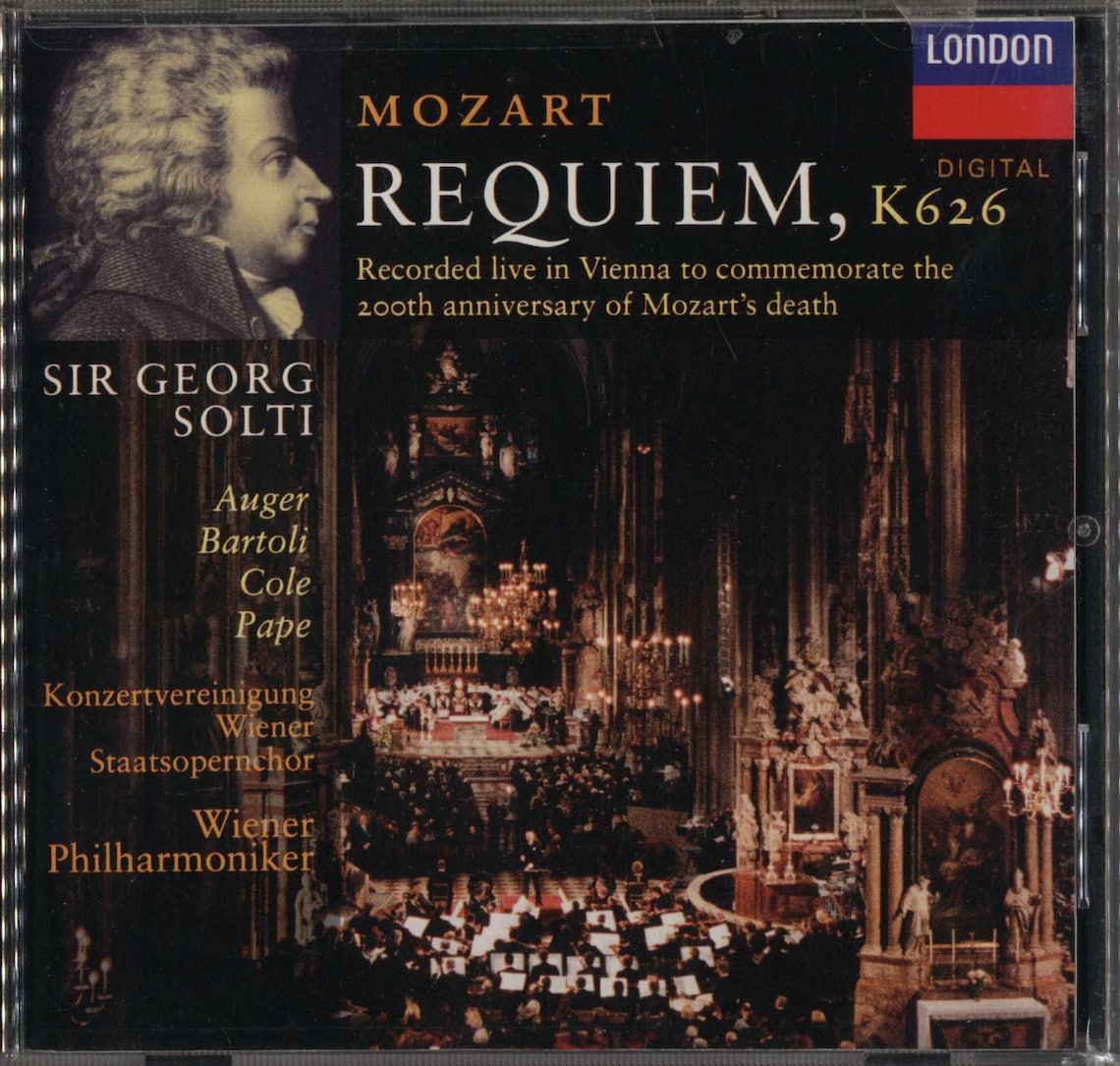 CD, Mozart, Requiem, Live Recording, Vienna, Sir Solti, Vienna Philharmonic, London