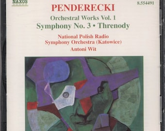 CD Penderecki, National Polish Radio Symphony Orchestra (Katowice), Antoni Wit – Orchestral Works Vol. 1 - Symphony No. 3, Threnody CD369437