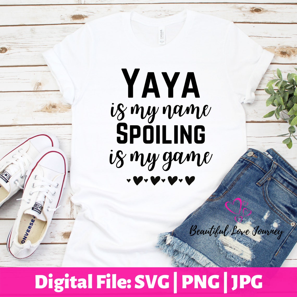 Yaya is My Name Spoiling is My Game Svg Funny Yaya Svg Etsy