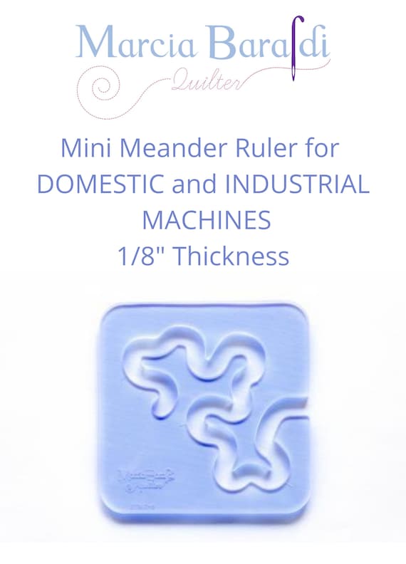 Meander, Stipple Quilt Ruler Template Design for Free-motion