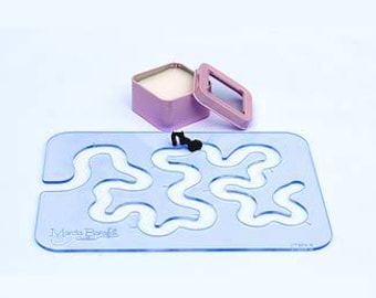 Meander Quilting Kit – Ruler + 3 Ruler Feet