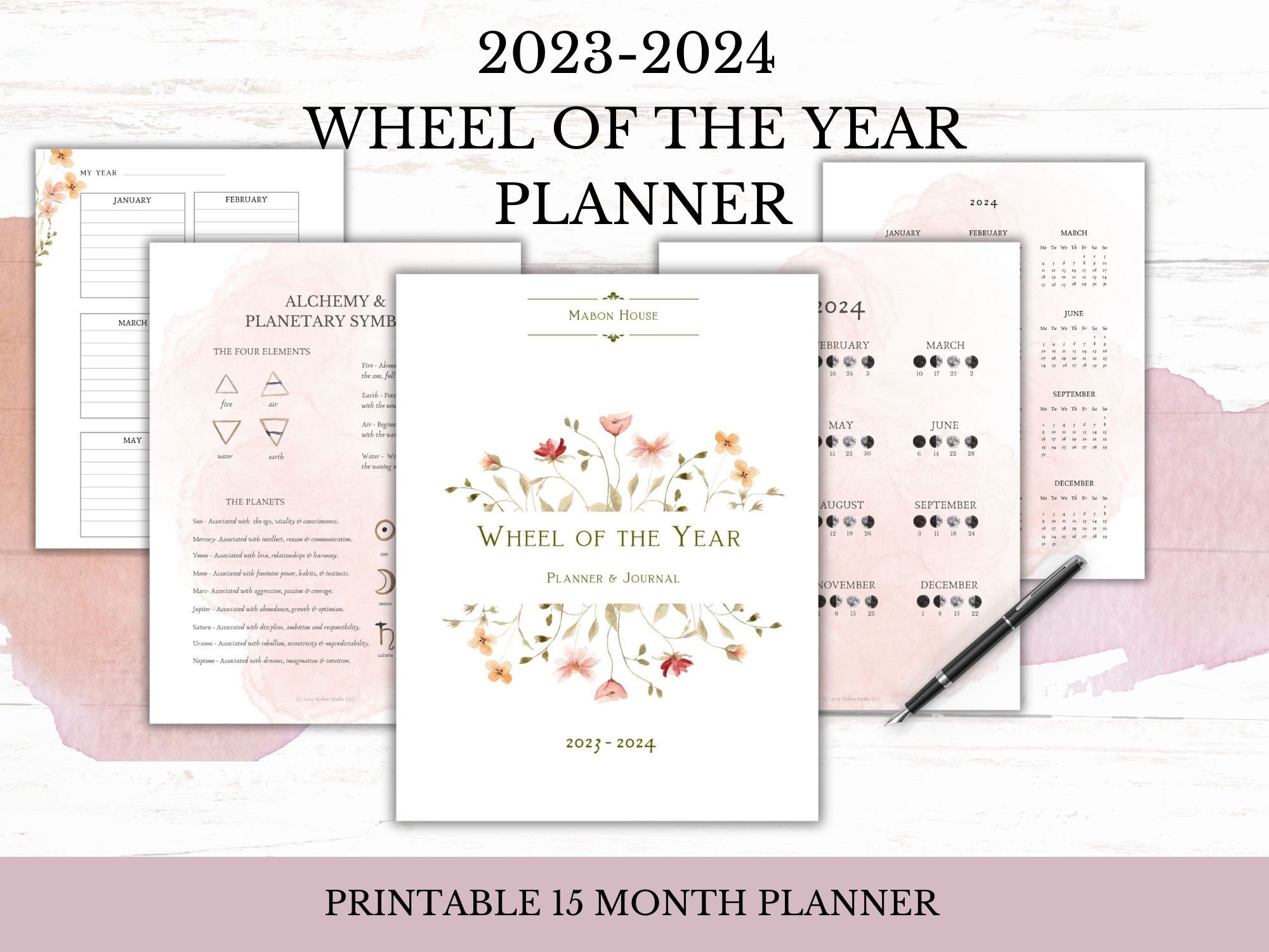 2024 Writual Tarot Planner - Printable PDF