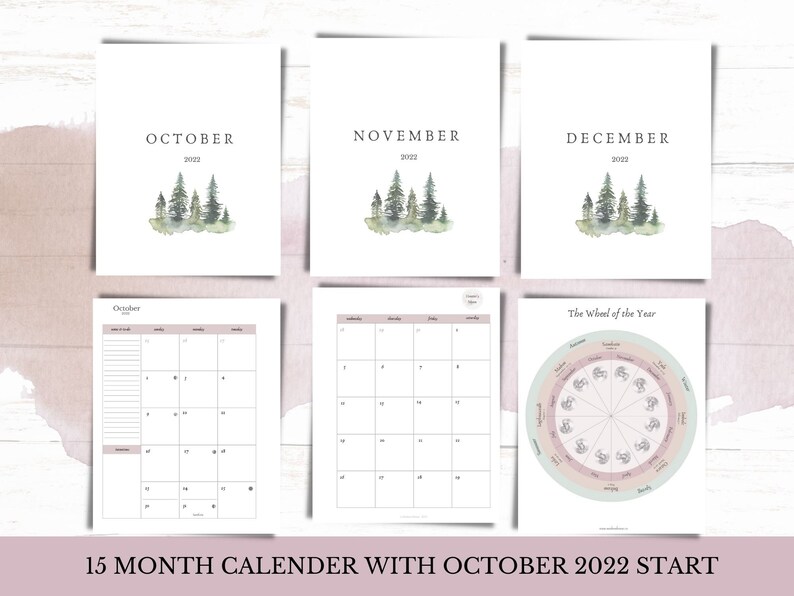 2023 Pagan Planner Printable Planner Wheel of the Year Etsy