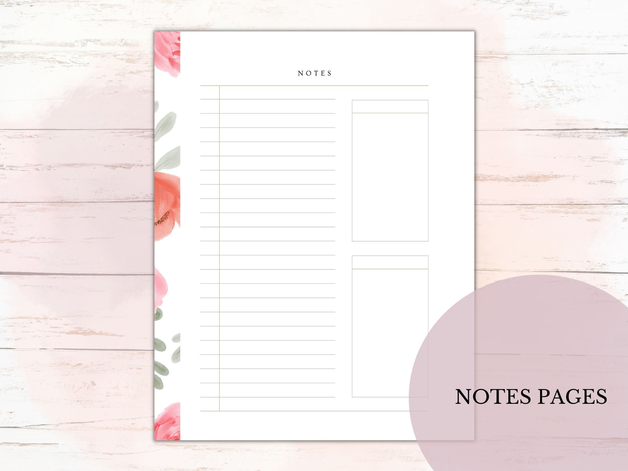 Spring Notebook Planner Springtime Printable Planner Kit - Etsy