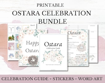 Ostara Celebration Bundle | Ostara | Pagan | Wiccan | Sabbat Celebration | Planner | Easter | Springtime | Planner Stickers | Printable